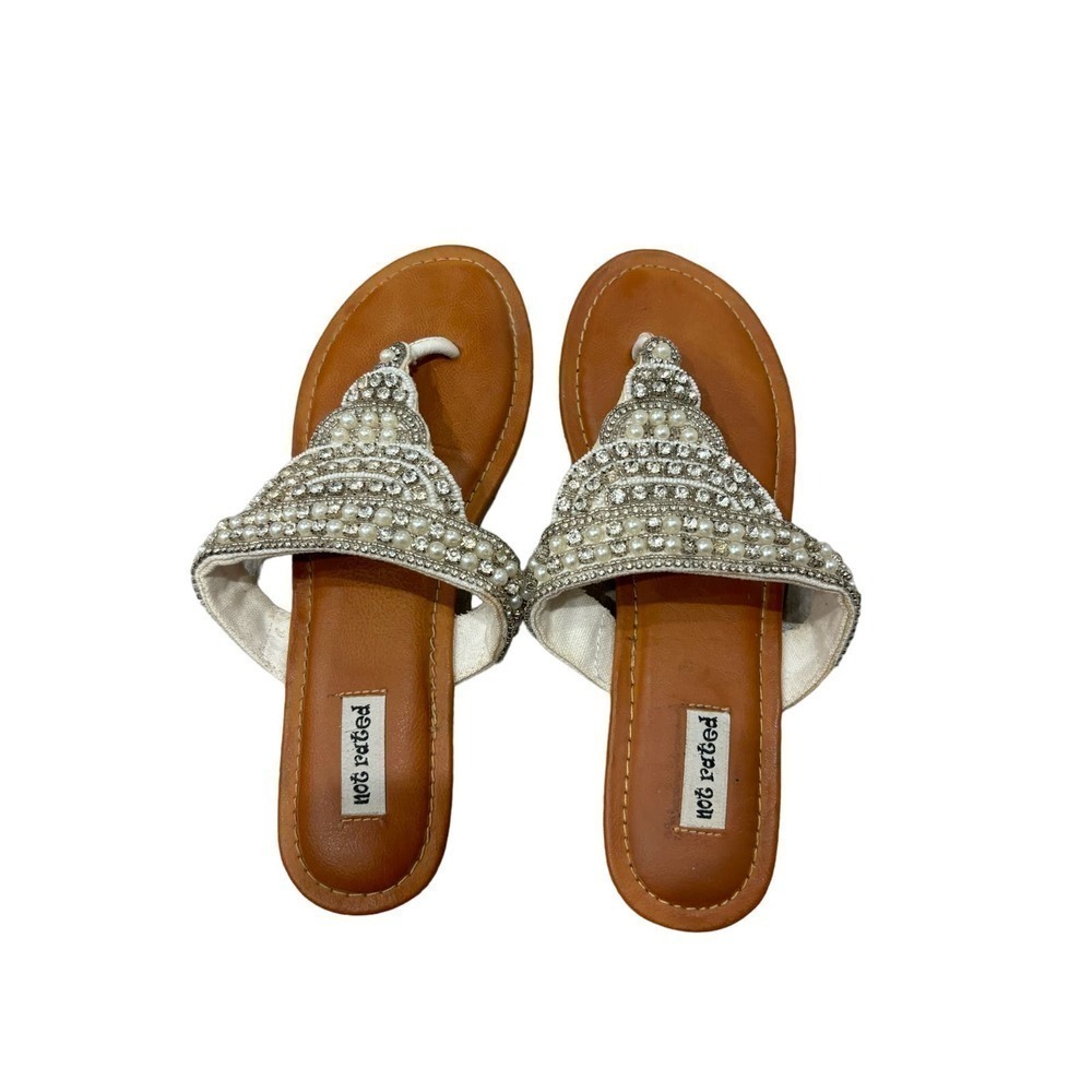 Crystal Jeweled Thong Sandals